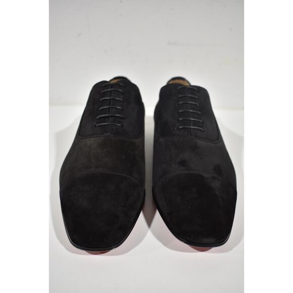 Christian Louboutin Greggo Flat Black Suede Lace Up Oxford Dress Loafer 40 7 main image 10